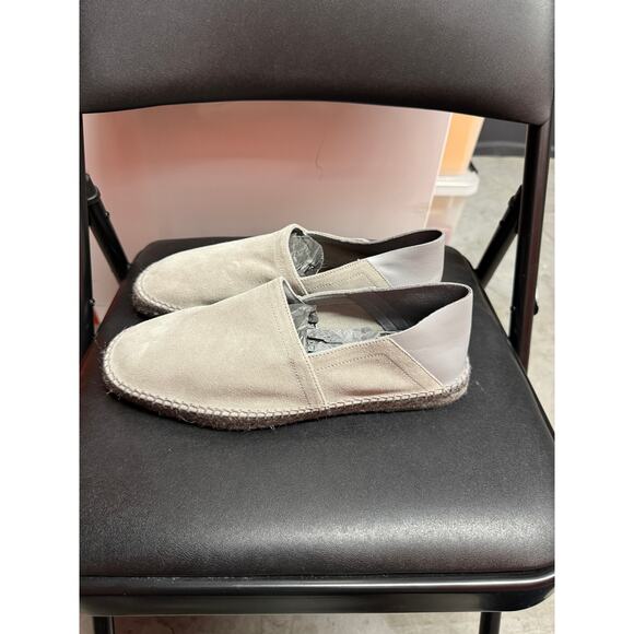 Tom Ford Mens Gray Suede Solid Round Toe Slip On Barnes Espadrilles Shoes Size 9 - Picture 4 of 11